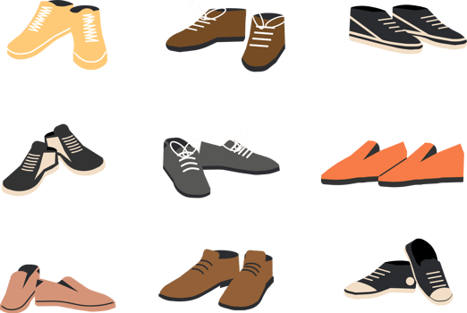 Woman or man footwear png