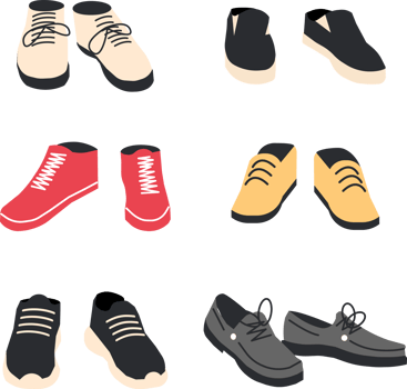 Woman or man footwear png