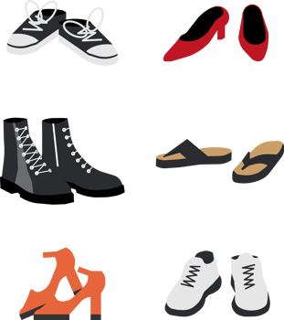 Woman or man footwear png
