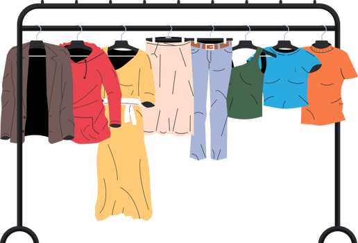 Womans clothes on hanger png