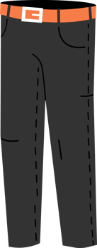 Man denim trousers or pants png