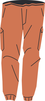 Man denim trousers or pants png