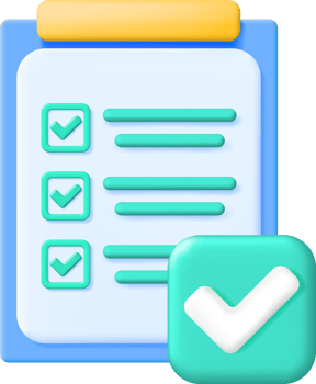 3D Paper Clipboard Holder with Checklist Symbol. png