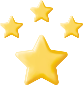 3D Glossy Yellow Star png
