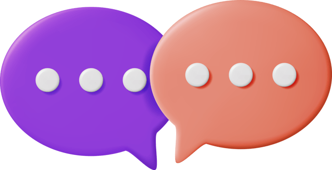 3D Blank Speech Bubble png