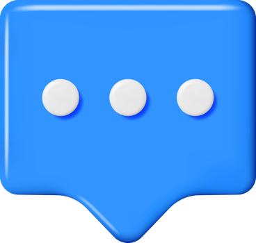 3D Blank Speech Bubble png