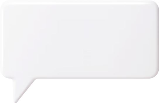 3D Blank Speech Bubble png