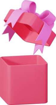 3D Open Gift Box png