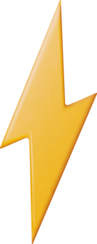 3D Lightning Sign png