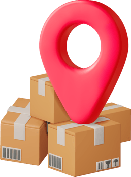 3D Carton Packaging Box with Location Pin png