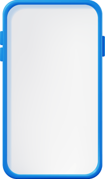 3d Realistic Smartphone with Empty Screen. png