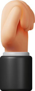 3D Hand Holding Pose png