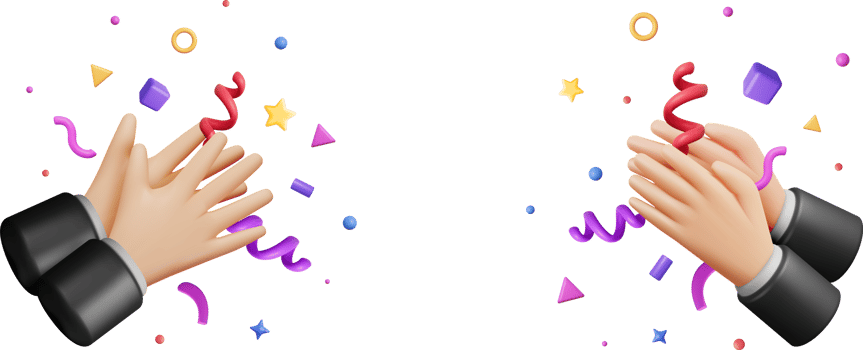 3D Human Hands Clapping png