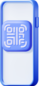 3d QR Code Icon on Smartphone. png