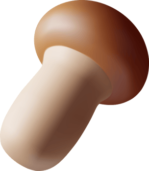 3d Ripe Mushroom Champignon png