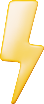 3D Lightning Sign png