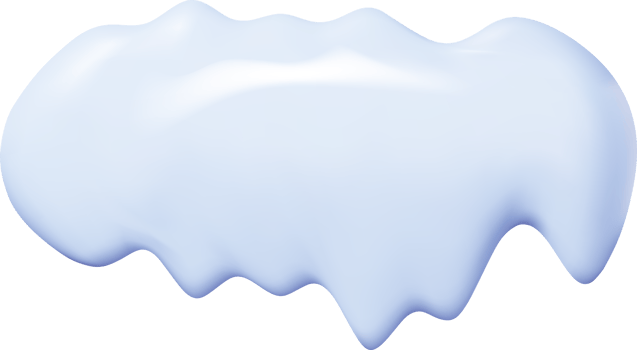 3D Snow Ice Shapes Snowdrift png