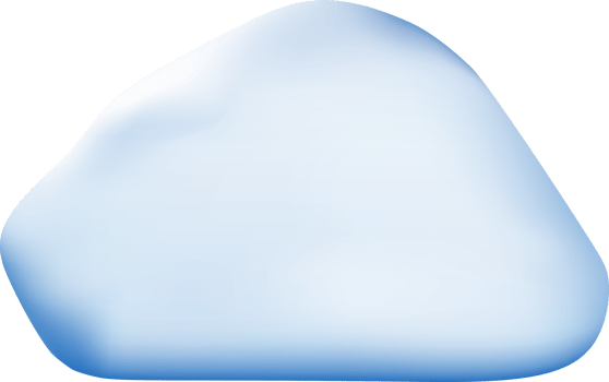 3D Snow Shapes Snowdrift png