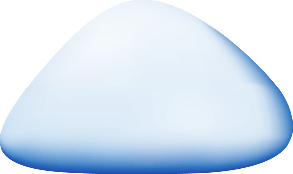 3D Snow Shapes Snowdrift png