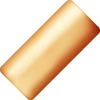 3D Gold Geometric Shape png