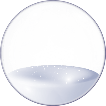 3D Glass Christmas Snow Ball png
