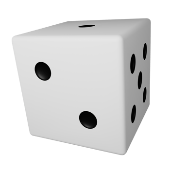 Dice 3D Icon Illustration png