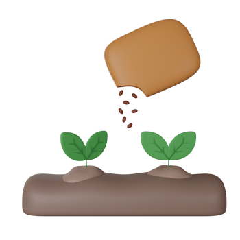 Seed 3D Icon Illustration png
