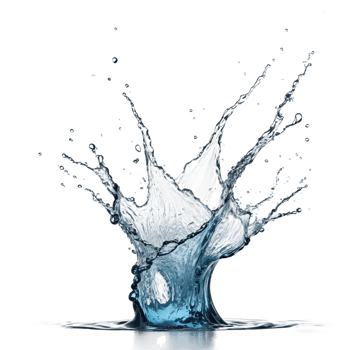 AI generated blue splash isolated on transparent background png