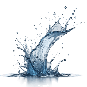 AI generated blue splash isolated on transparent background png