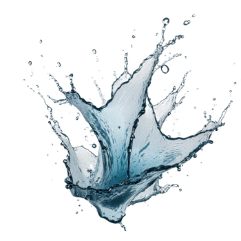 AI generated blue splash isolated on transparent background png