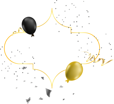 festive bithday frame png