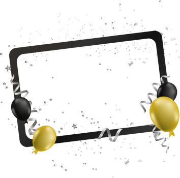 festive bithday frame png