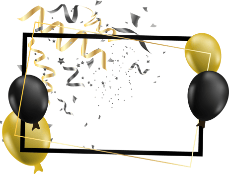 festive bithday frame png