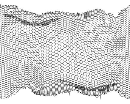 Fish net background, fishnet pattern with holes vector