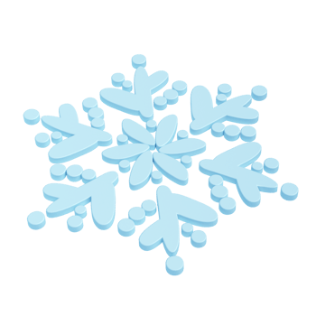 3d illustration of Christmas blue winter icon snowflake transparent. glossy surface. Happy New Year Decoration Holiday element for web design, greeting card png