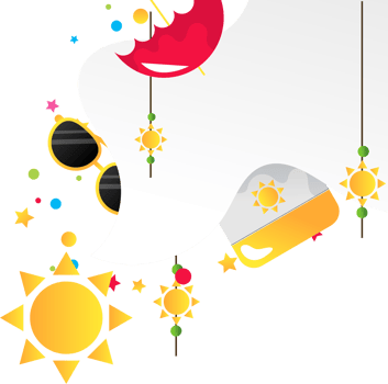summer cartoon illustration png