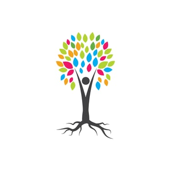 Tree branch vector ilustration design