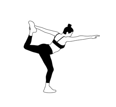 vector gymnastics girl sport body