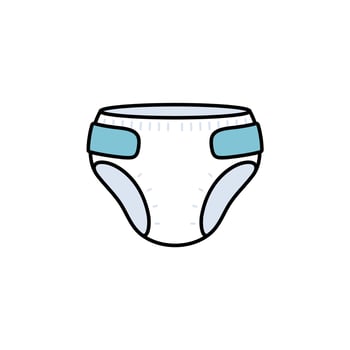 Vector Baby Diaper Illustration