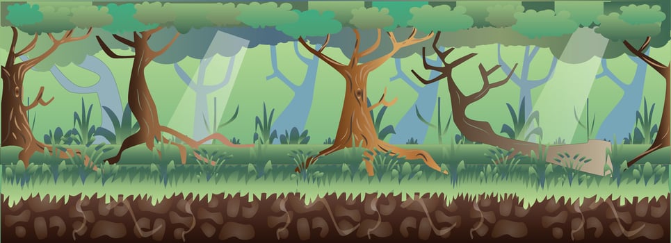 Forest Game Background vector
