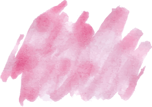 pink wet watercolor element png