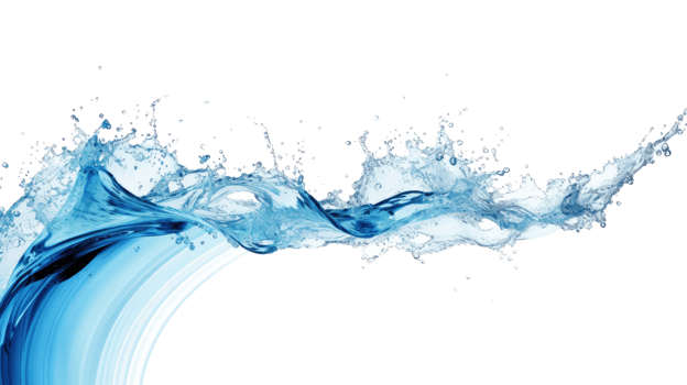 AI generated Water wave splash isolated on transparent background. png