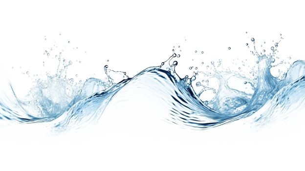 AI generated Water wave splash isolated on transparent background. png