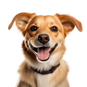 AI generated Dog on transparent background. png