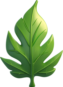 AI generated colorful leaves on transparent background png