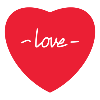 icon red heart set for decoration png