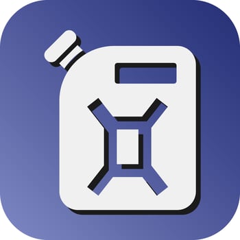 Gas Can Vector Glyph Gradient Background Icon For Personal And Commercial Use.