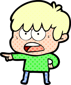 worried cartoon boy png