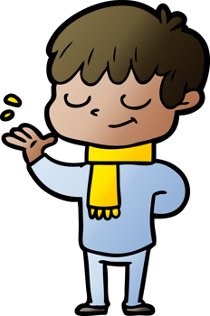 cartoon happy boy png