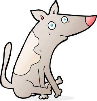 cartoon dog drawing png